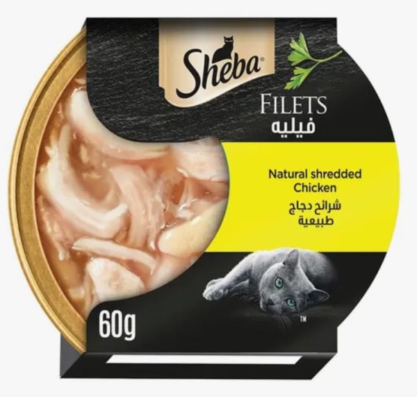 Sheba Filets with Natural Shredded Chicken