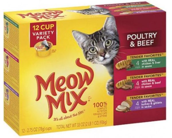 MEOW MIX TENDER FAVORITES POULTRY & BEEF