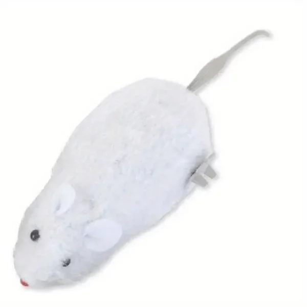 Cat Toy Rat For Cats -White